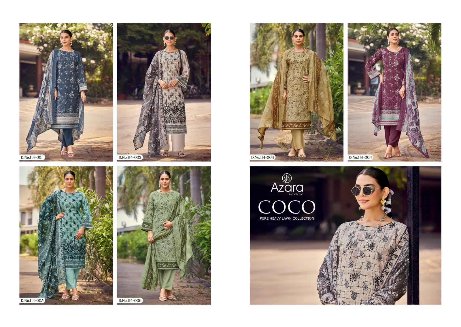COCO BY Radhika fashion 01 To 06 Series Beautiful Festive Suits Colorful Stylish Fancy Casual Wear & Ethnic Wear PURE LAWN Dresses At Wholesale Price